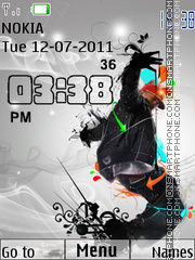 Hip-Hop Clock Theme-Screenshot