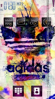 Colorful Adidas for Nokia theme screenshot