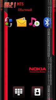 Nokia Red Nokia theme screenshot