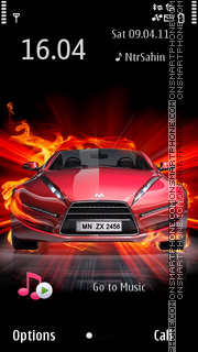 Скриншот темы Fire Car2