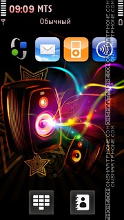 Dark Speakers tema screenshot