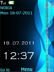 Capture d'écran Blue swf thème
