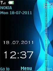 Blue swf es el tema de pantalla