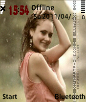 Rainy girl v1 theme screenshot