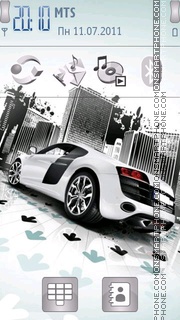 Audi R8 30 theme screenshot