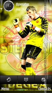 David de gea Manchester Utd tema screenshot