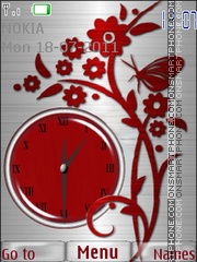 Abstract clock tema screenshot