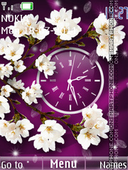 White flowers tema screenshot