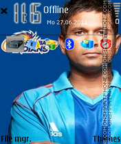 Mumbai Indians 05 theme screenshot