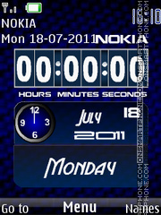 Digital Date Clock theme screenshot