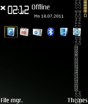 Gold Highlight tema screenshot