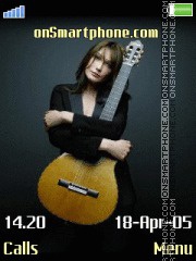 Скриншот темы Carla Bruni