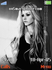 Скриншот темы Avril Lavigne