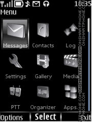 Clock Silver with skin for reproductor es el tema de pantalla