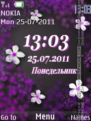 White florets theme screenshot