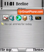 Скриншот темы Brushed Metal BeOS