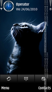 Cat dark es el tema de pantalla