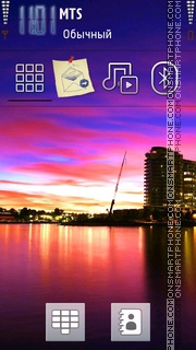 Sunset 21 tema screenshot