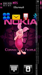 Nokia Piglet es el tema de pantalla