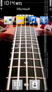 Red Guitar 02 theme screenshot