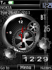 Broken Clock tema screenshot