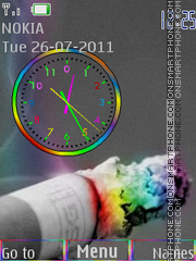 Smoking in colors tema screenshot