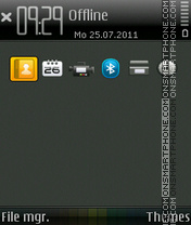 Yellow Xpress Effect tema screenshot