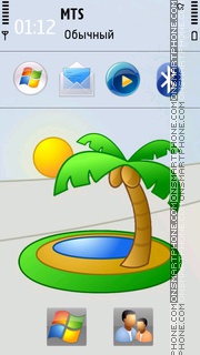 Palm Tree 01 tema screenshot