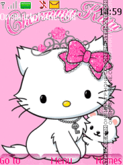 Capture d'écran Hello kitty pink thème