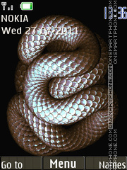 Animated Snake 01 tema screenshot