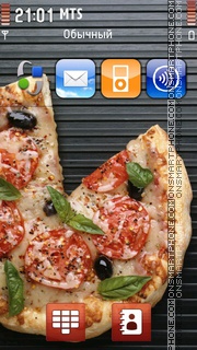 Tasty Pizza tema screenshot