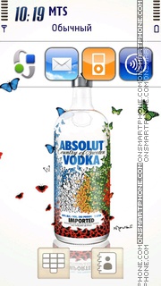 Vodka Absolut 01 es el tema de pantalla