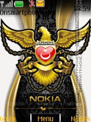 Скриншот темы Nokia Gold