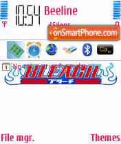 Bleach 01 theme screenshot