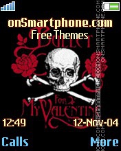 Bullet for my valentine theme screenshot