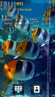 Fishe in Ocean theme screenshot