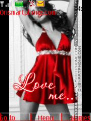 Red Dress tema screenshot