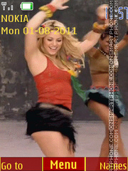 Capture d'écran Shakira thème