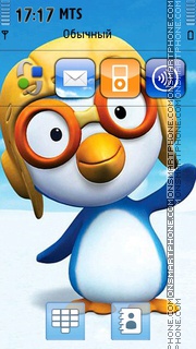 Скриншот темы Pororo - Little Penguin