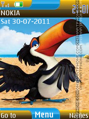 Angry birds rio es el tema de pantalla