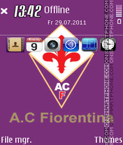 Capture d'écran ACF Fiorentina Calcio thème
