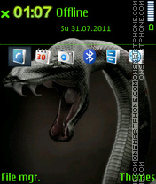 Snake Attack Wallpaper es el tema de pantalla