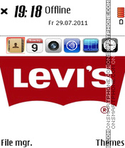 Levis Jeans tema screenshot