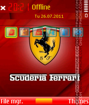 Scuderia ferrari 01 tema screenshot