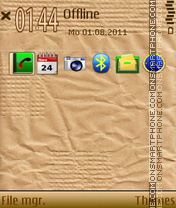 Paper 01 es el tema de pantalla