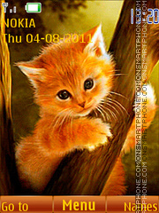 Ginger Kitty theme screenshot