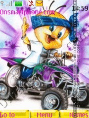 Biker Tweety es el tema de pantalla