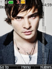 Capture d'écran Ed Westwick thème