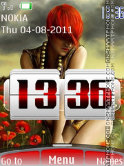 Скриншот темы Htc Desire Clock