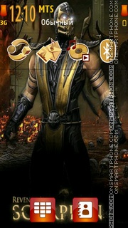 Mortal Kombat 2011-Scorpion tema screenshot